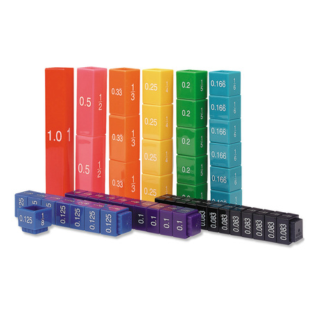LEARNING RESOURCES Fraction Tower® Equivalency Cube Set, 51 pcs 2509